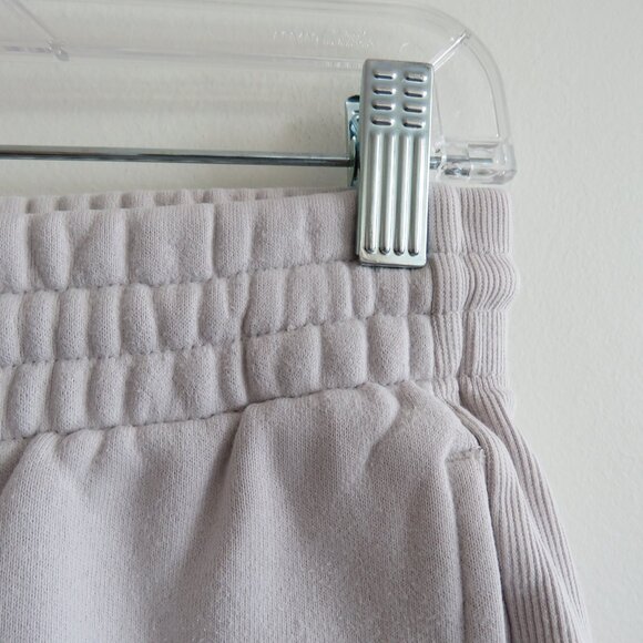 ARITZIA TNA Cozy AF Sweatfleece Boyfriend Sweatpant Heather Cloud White Size S - Picture 6 of 16